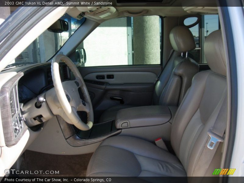 Summit White / Sandstone 2003 GMC Yukon XL Denali AWD