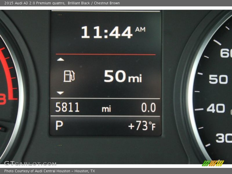 Brilliant Black / Chestnut Brown 2015 Audi A3 2.0 Premium quattro