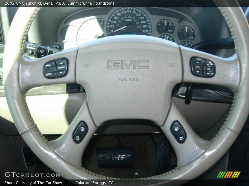 Summit White / Sandstone 2003 GMC Yukon XL Denali AWD