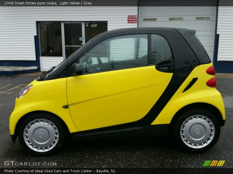 Light Yellow / Grey 2008 Smart fortwo pure coupe
