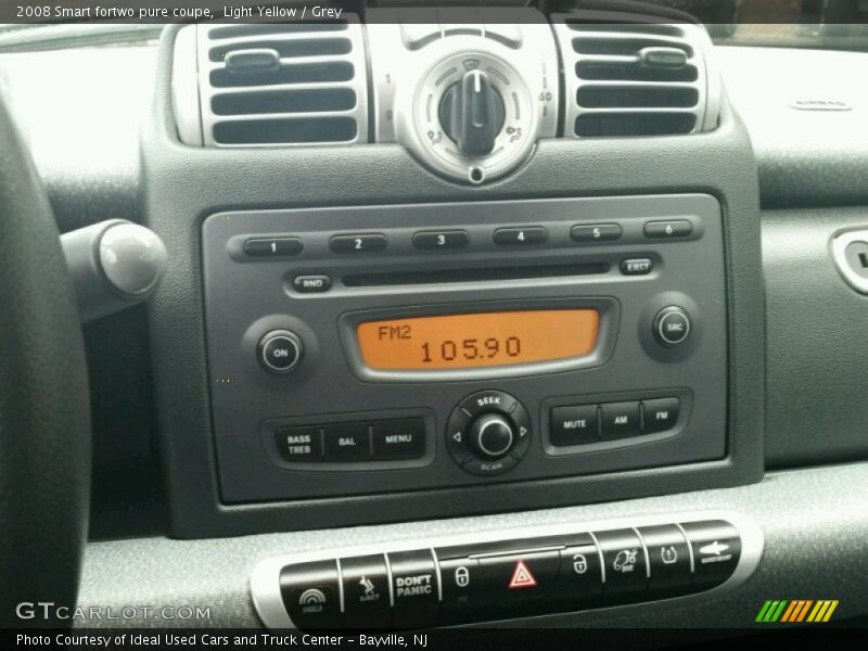 Light Yellow / Grey 2008 Smart fortwo pure coupe