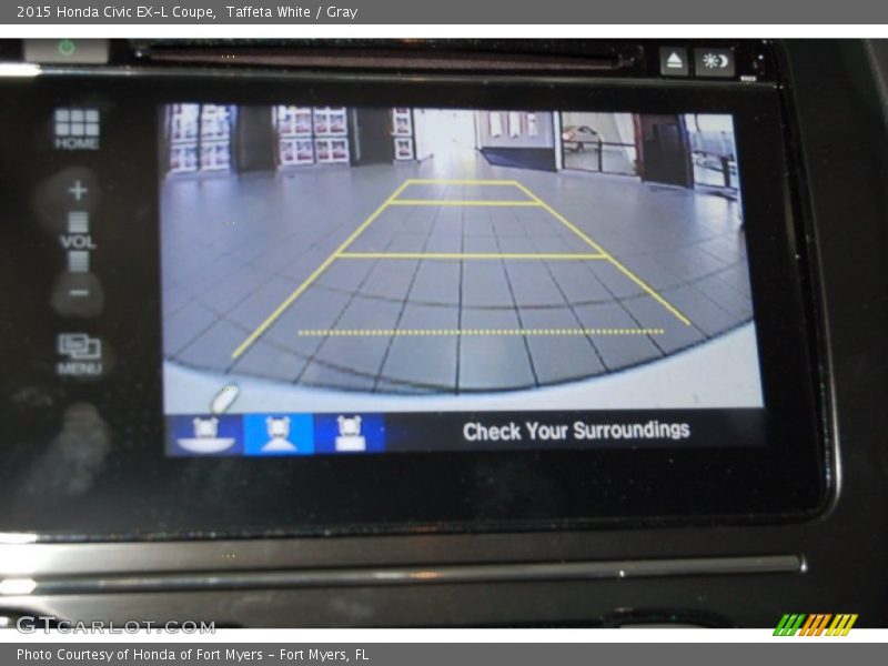 Taffeta White / Gray 2015 Honda Civic EX-L Coupe