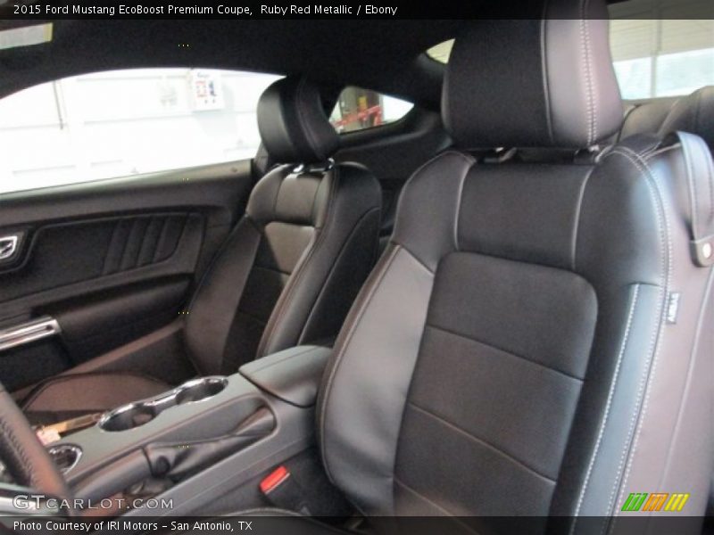 Front Seat of 2015 Mustang EcoBoost Premium Coupe