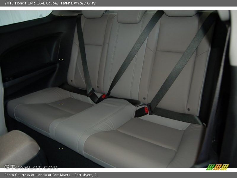 Taffeta White / Gray 2015 Honda Civic EX-L Coupe