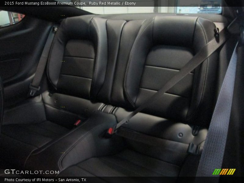 Rear Seat of 2015 Mustang EcoBoost Premium Coupe