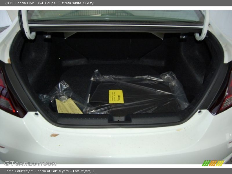 Taffeta White / Gray 2015 Honda Civic EX-L Coupe