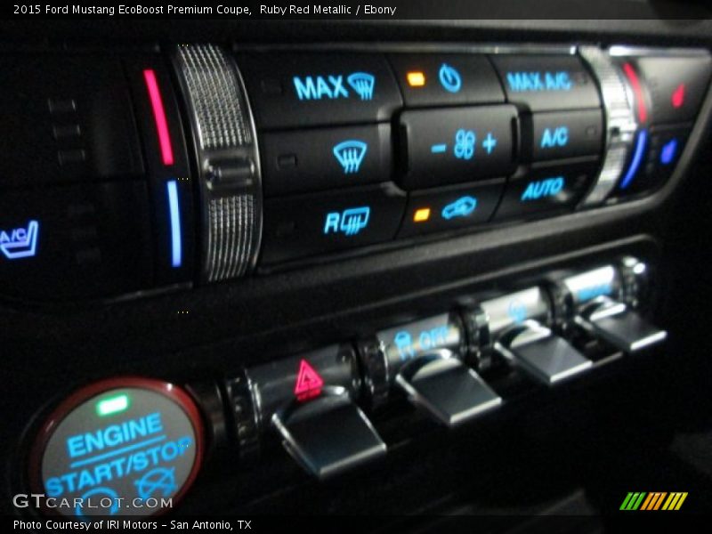 Controls of 2015 Mustang EcoBoost Premium Coupe