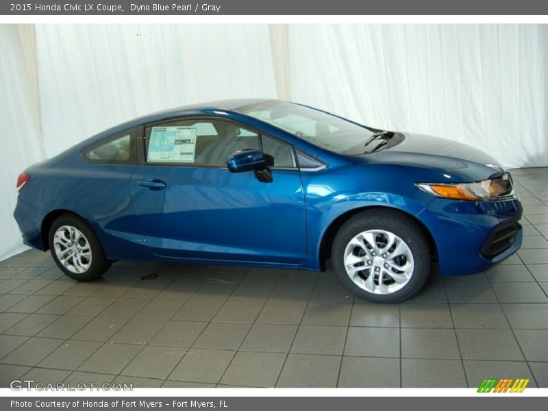  2015 Civic LX Coupe Dyno Blue Pearl