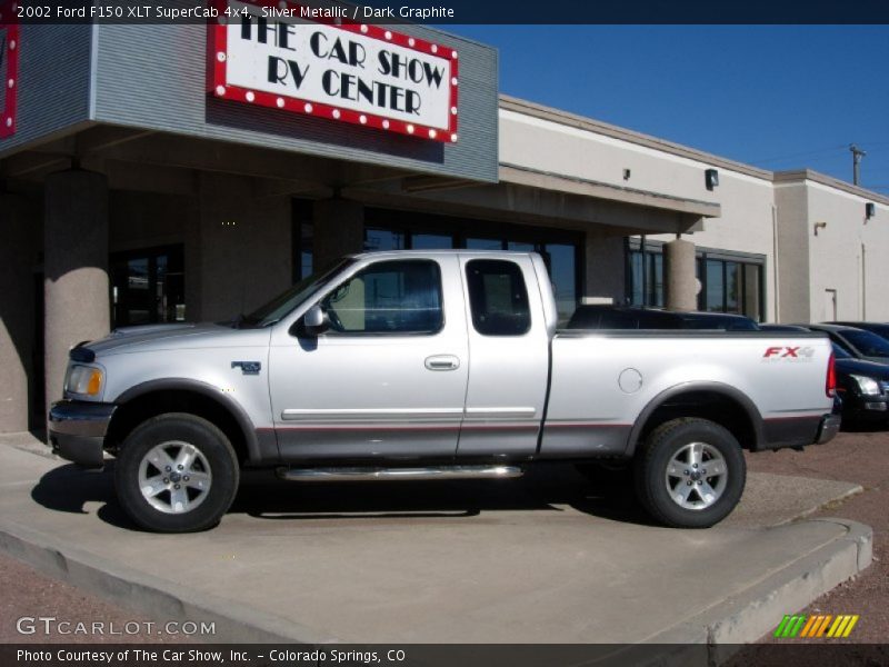 Silver Metallic / Dark Graphite 2002 Ford F150 XLT SuperCab 4x4