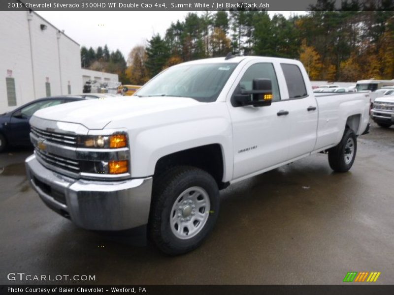 Front 3/4 View of 2015 Silverado 3500HD WT Double Cab 4x4