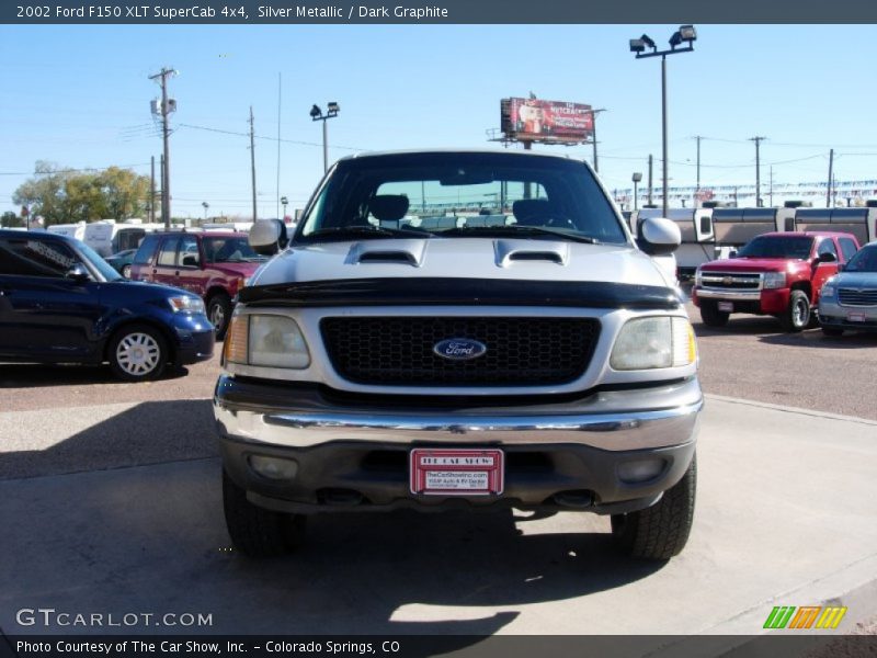 Silver Metallic / Dark Graphite 2002 Ford F150 XLT SuperCab 4x4