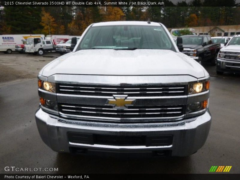Summit White / Jet Black/Dark Ash 2015 Chevrolet Silverado 3500HD WT Double Cab 4x4