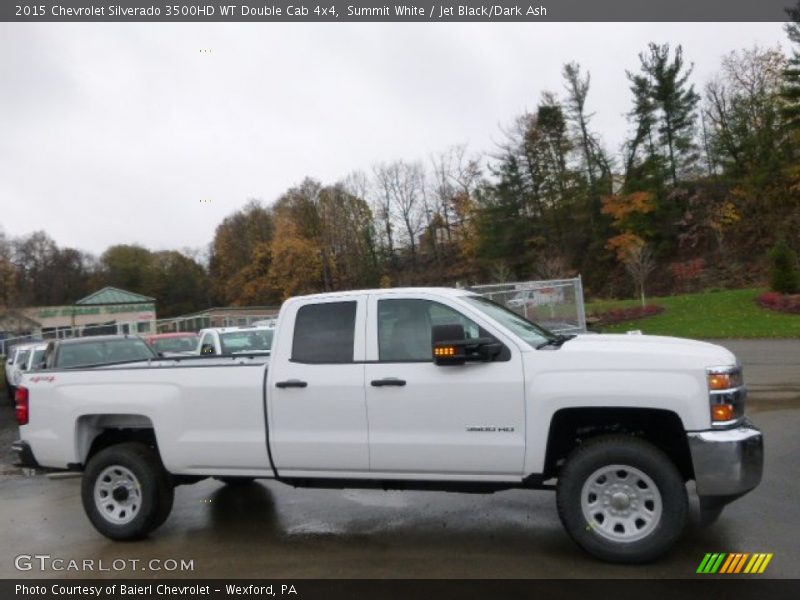 Summit White / Jet Black/Dark Ash 2015 Chevrolet Silverado 3500HD WT Double Cab 4x4