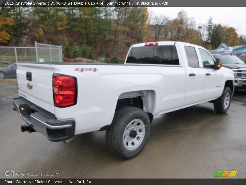 Summit White / Jet Black/Dark Ash 2015 Chevrolet Silverado 3500HD WT Double Cab 4x4