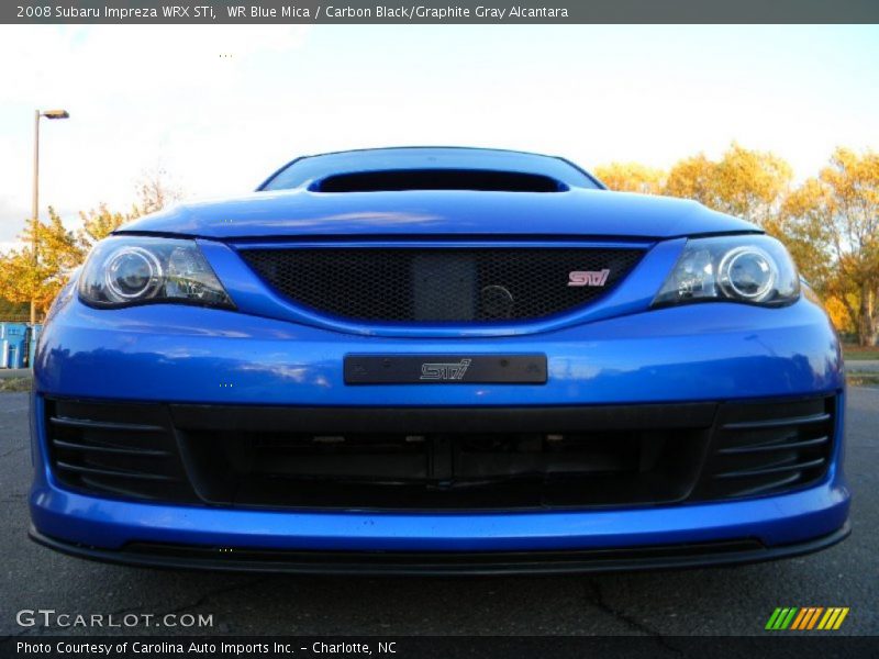 WR Blue Mica / Carbon Black/Graphite Gray Alcantara 2008 Subaru Impreza WRX STi
