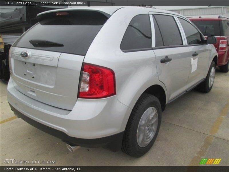 Ingot Silver / Charcoal Black 2014 Ford Edge SE