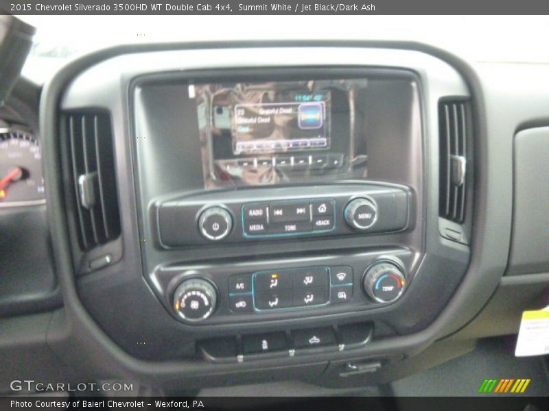 Summit White / Jet Black/Dark Ash 2015 Chevrolet Silverado 3500HD WT Double Cab 4x4