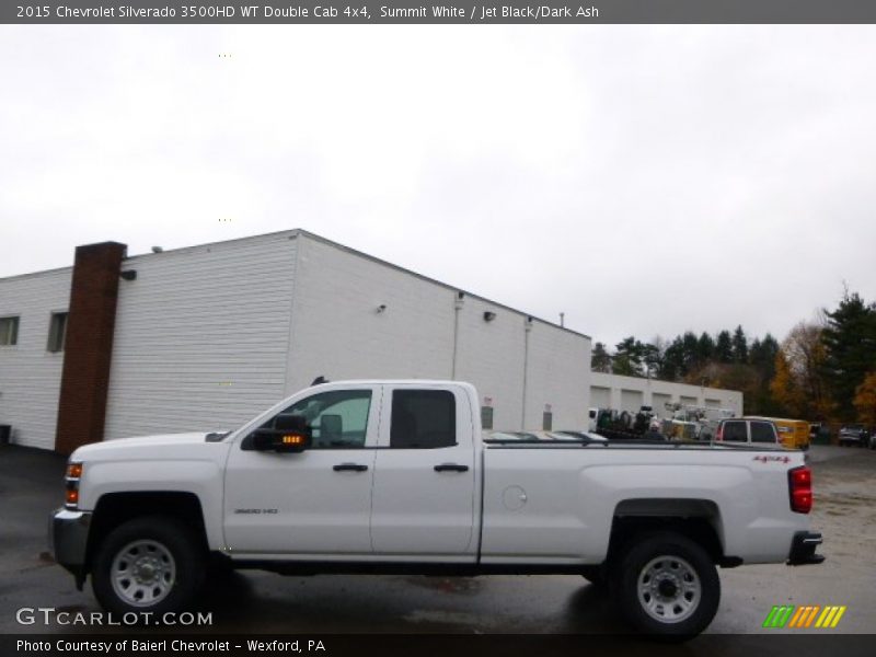 Summit White / Jet Black/Dark Ash 2015 Chevrolet Silverado 3500HD WT Double Cab 4x4