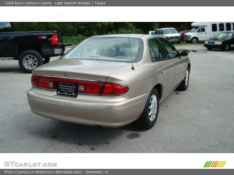 Light Sandrift Metallic / Taupe 1998 Buick Century Custom