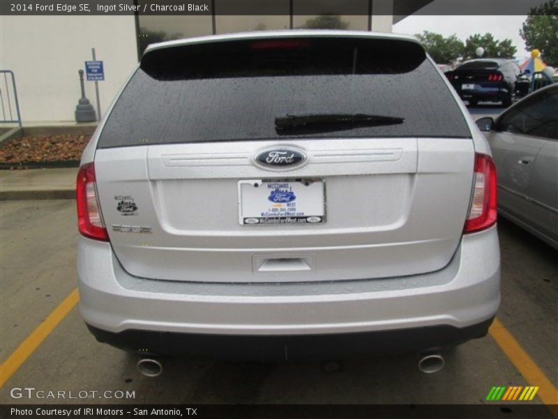 Ingot Silver / Charcoal Black 2014 Ford Edge SE