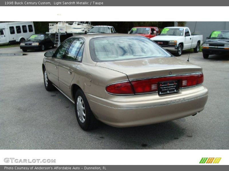 Light Sandrift Metallic / Taupe 1998 Buick Century Custom