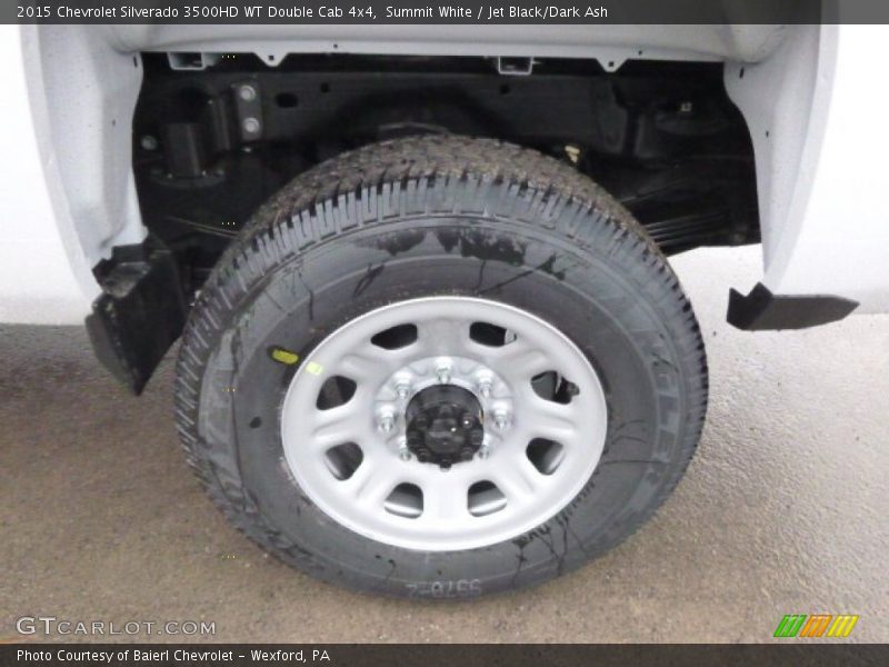 Summit White / Jet Black/Dark Ash 2015 Chevrolet Silverado 3500HD WT Double Cab 4x4
