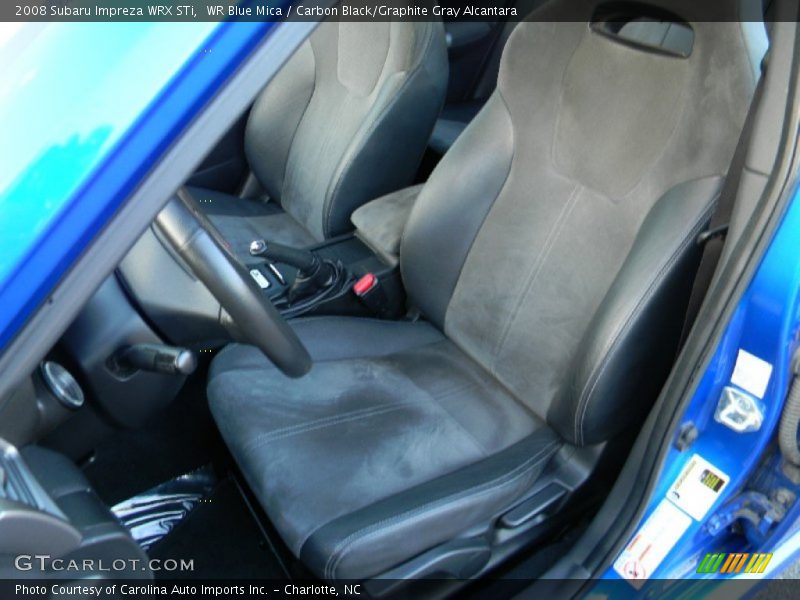 Front Seat of 2008 Impreza WRX STi