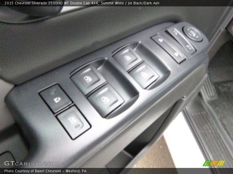 Summit White / Jet Black/Dark Ash 2015 Chevrolet Silverado 3500HD WT Double Cab 4x4