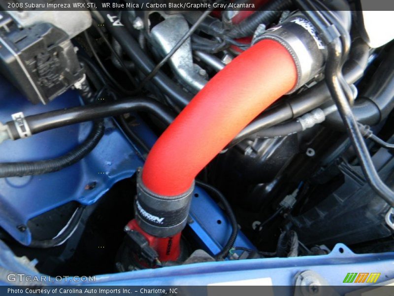 WR Blue Mica / Carbon Black/Graphite Gray Alcantara 2008 Subaru Impreza WRX STi