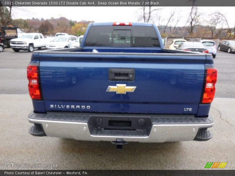Deep Ocean Blue Metallic / Jet Black 2015 Chevrolet Silverado 1500 LTZ Double Cab 4x4