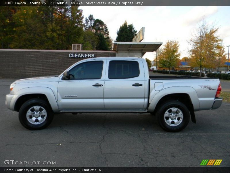 Silver Streak Mica / Graphite Gray 2007 Toyota Tacoma V6 TRD Double Cab 4x4
