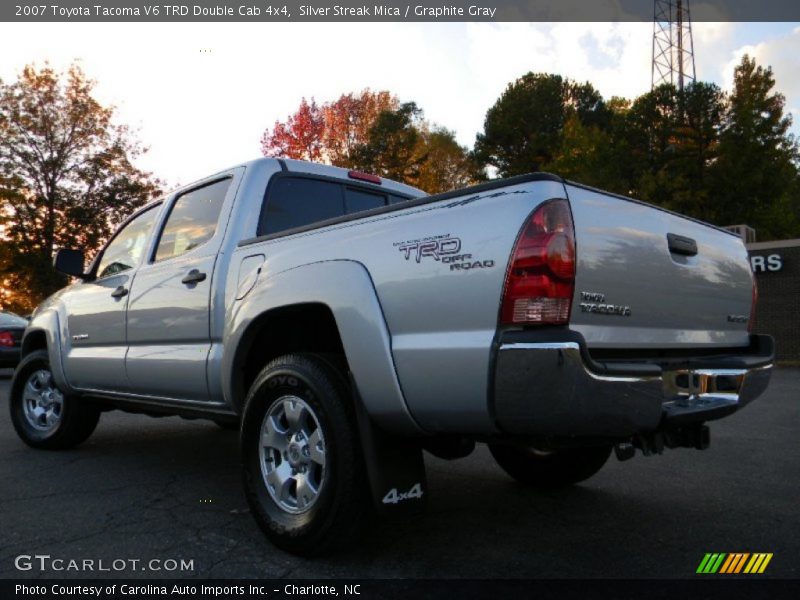Silver Streak Mica / Graphite Gray 2007 Toyota Tacoma V6 TRD Double Cab 4x4
