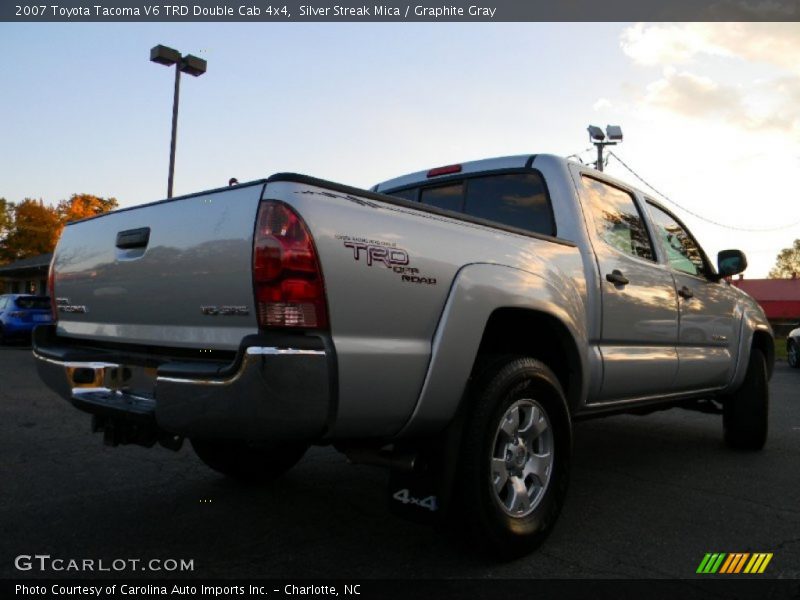 Silver Streak Mica / Graphite Gray 2007 Toyota Tacoma V6 TRD Double Cab 4x4