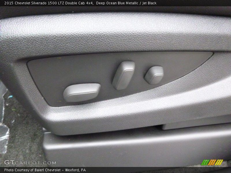 Deep Ocean Blue Metallic / Jet Black 2015 Chevrolet Silverado 1500 LTZ Double Cab 4x4