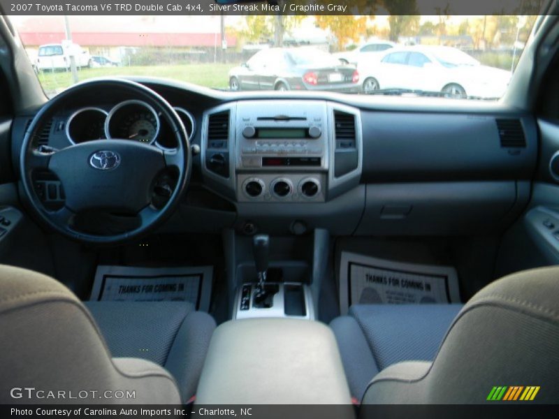 Silver Streak Mica / Graphite Gray 2007 Toyota Tacoma V6 TRD Double Cab 4x4
