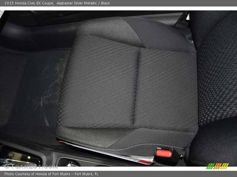 Alabaster Silver Metallic / Black 2015 Honda Civic EX Coupe