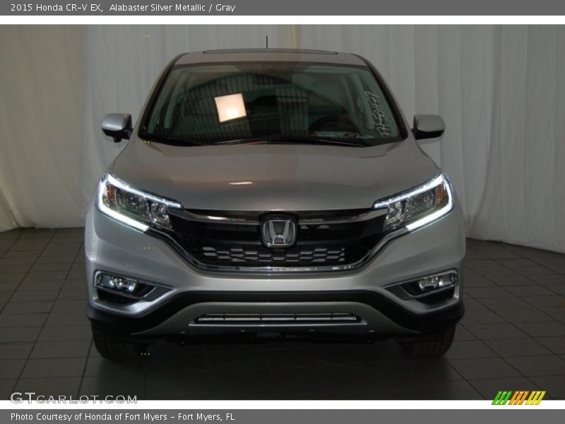 Alabaster Silver Metallic / Gray 2015 Honda CR-V EX