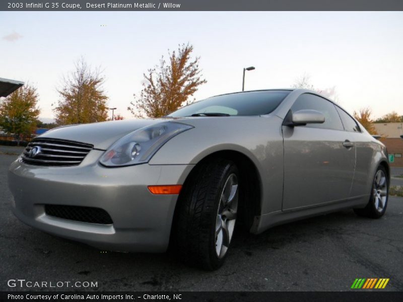 Desert Platinum Metallic / Willow 2003 Infiniti G 35 Coupe