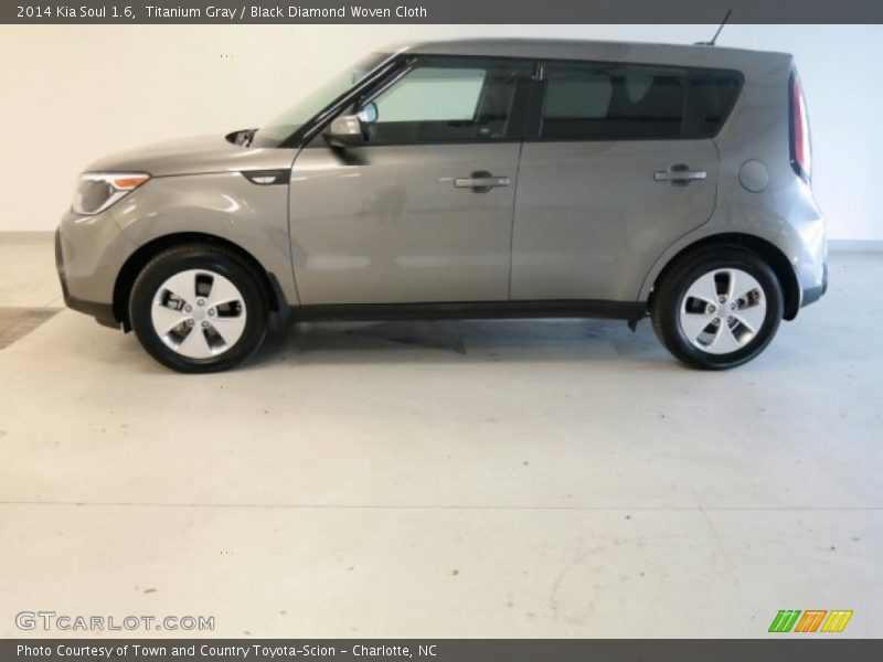 Titanium Gray / Black Diamond Woven Cloth 2014 Kia Soul 1.6