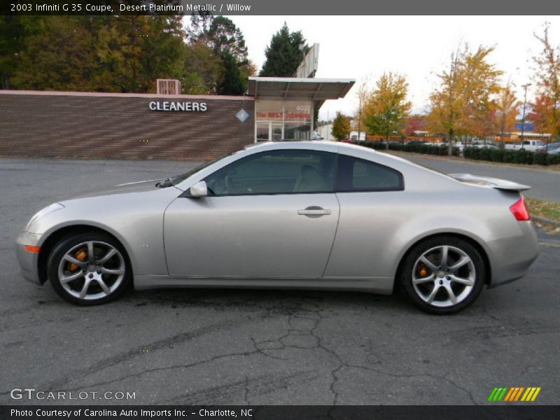 Desert Platinum Metallic / Willow 2003 Infiniti G 35 Coupe