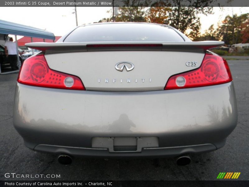 Desert Platinum Metallic / Willow 2003 Infiniti G 35 Coupe