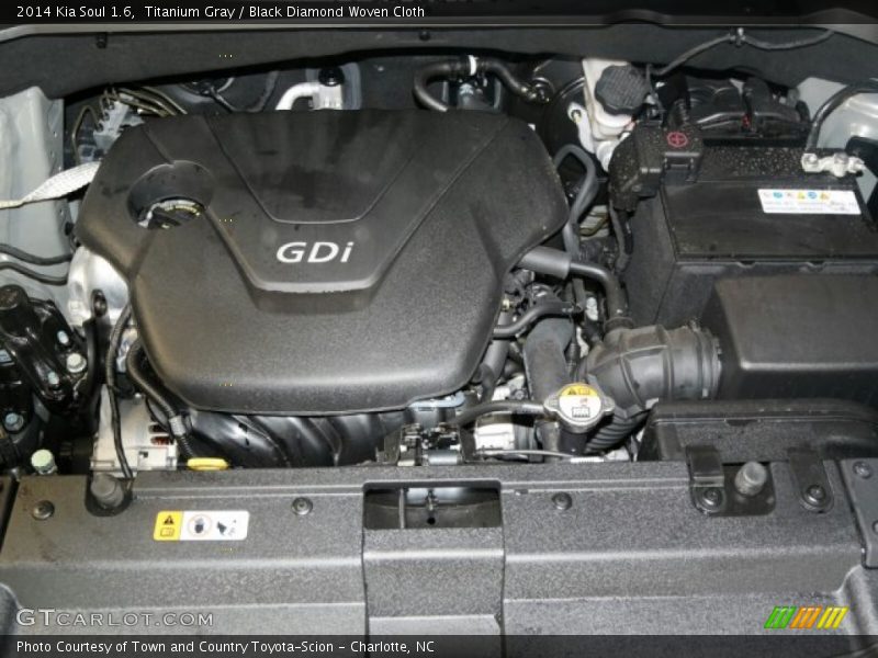 Titanium Gray / Black Diamond Woven Cloth 2014 Kia Soul 1.6