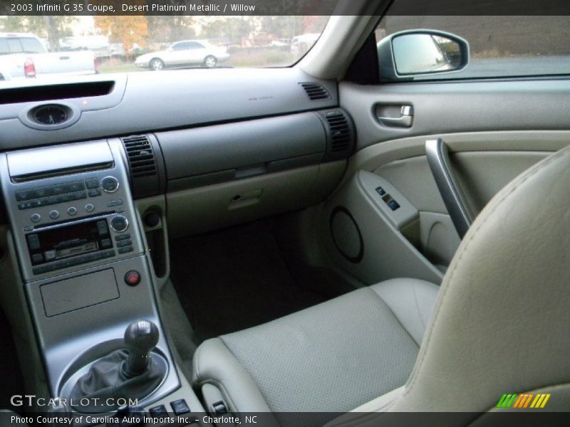 Desert Platinum Metallic / Willow 2003 Infiniti G 35 Coupe