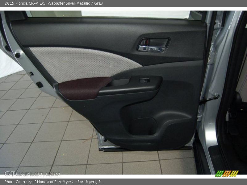Alabaster Silver Metallic / Gray 2015 Honda CR-V EX