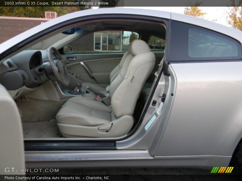Desert Platinum Metallic / Willow 2003 Infiniti G 35 Coupe