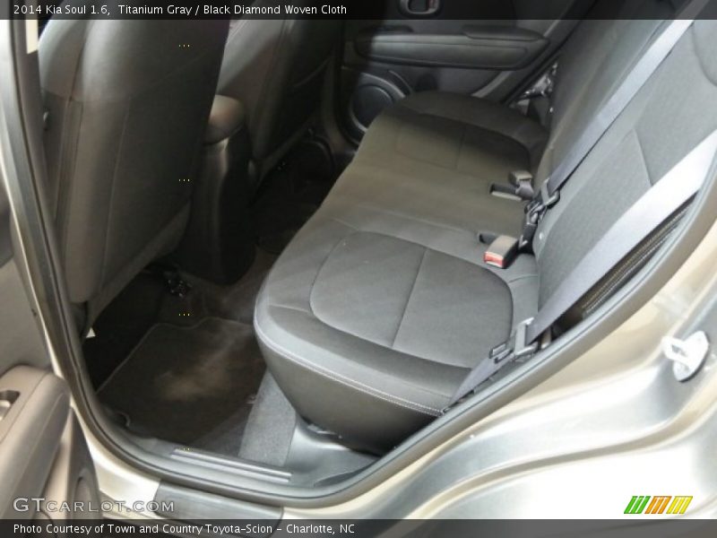 Titanium Gray / Black Diamond Woven Cloth 2014 Kia Soul 1.6
