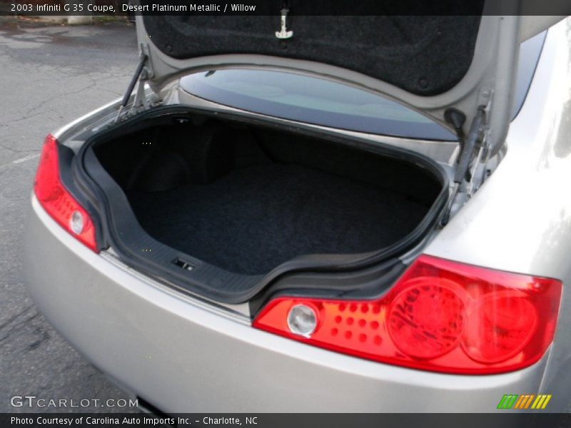 Desert Platinum Metallic / Willow 2003 Infiniti G 35 Coupe