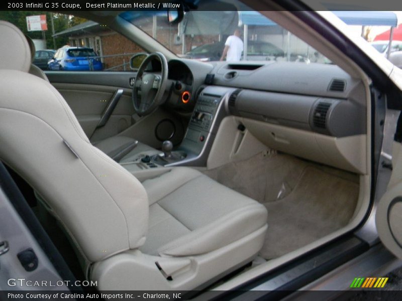 Desert Platinum Metallic / Willow 2003 Infiniti G 35 Coupe