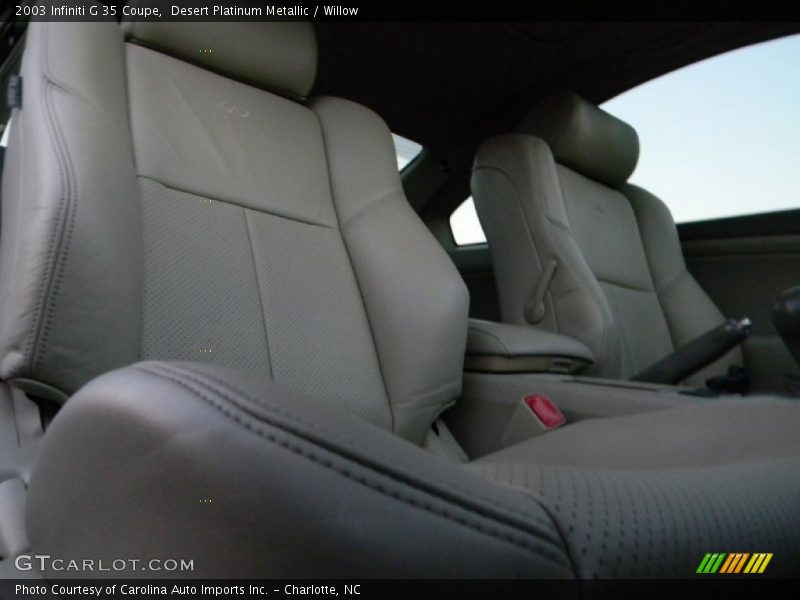 Desert Platinum Metallic / Willow 2003 Infiniti G 35 Coupe