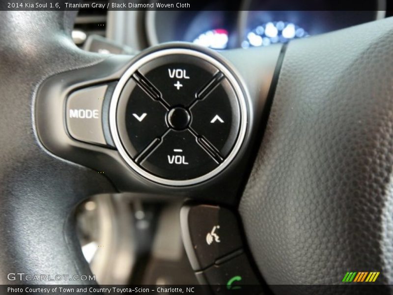 Titanium Gray / Black Diamond Woven Cloth 2014 Kia Soul 1.6